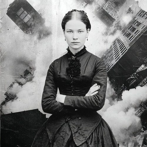 Smoke Over the City von Natalia Kazirelova, Druck kaufen auf Singulart