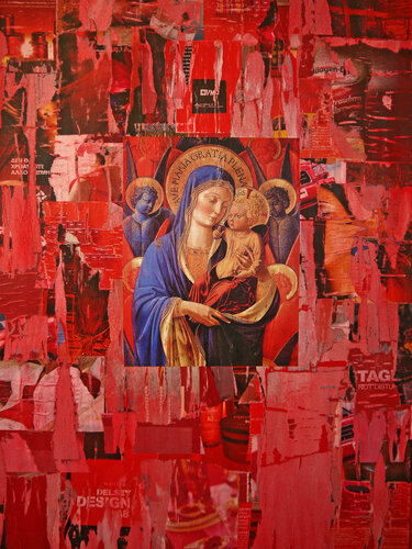 Madonna in red von Natalia Kazirelova, Andere Medien kaufen auf Singulart