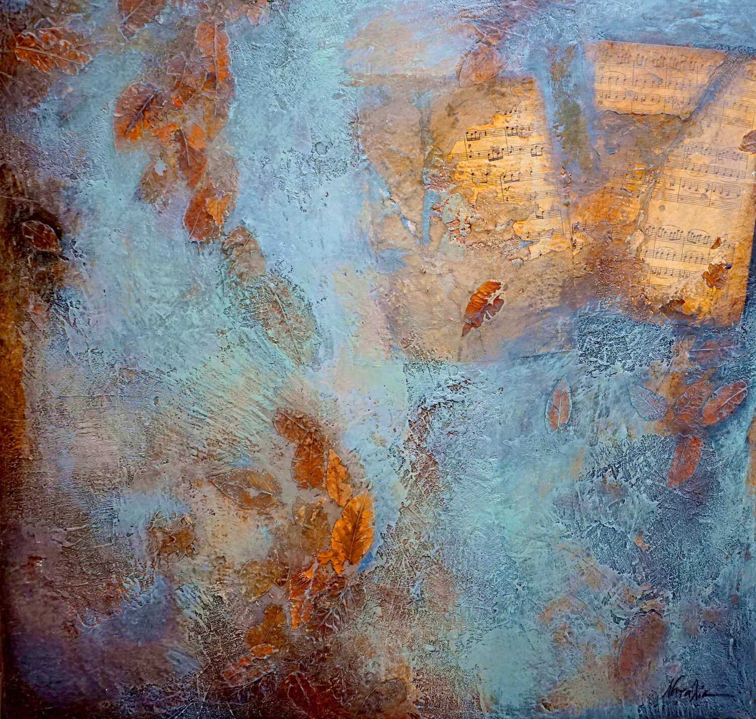 Autumn motive Natalia Kazirelova Origineel schilderij te koop