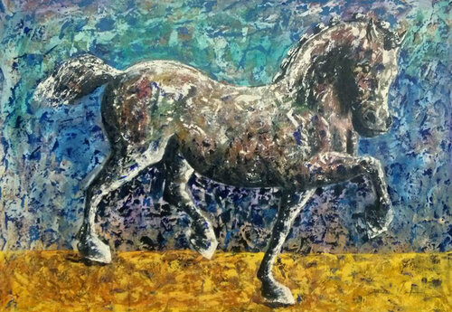 Lluvia Celestial van Yovanny Saracual, Schilderij te koop op Singulart