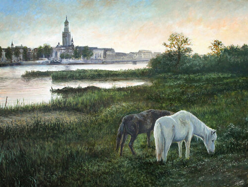 Peaceful Evening by Dmitry Yakhouski, Painting for Sale on Singulart