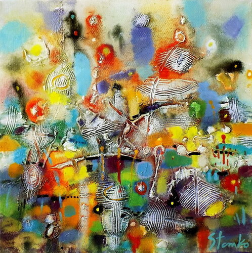 Abstract landscape-XVIII von Stanislav Bojankov, Malerei kaufen auf Singulart