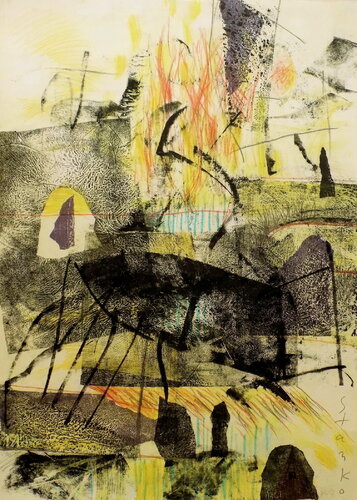 Abstract landscape-III von Stanislav Bojankov, Werk auf Papier kaufen auf Singulart