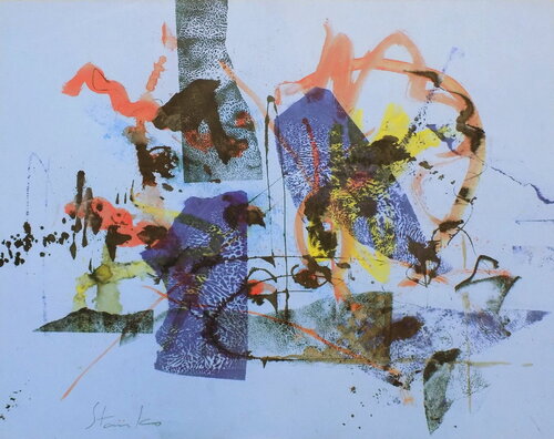 Abstract landscape-I di Stanislav Bojankov, Opera su carta in vendita su Singulart