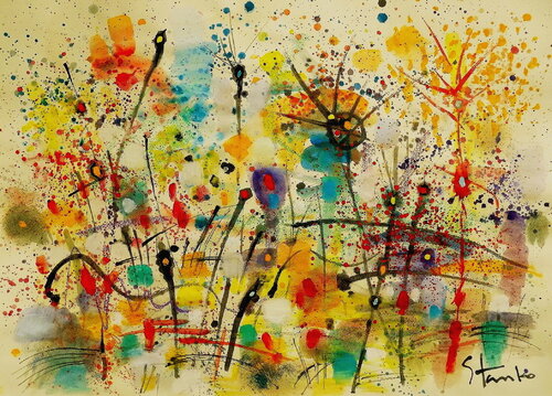 Landscaping on Jazz-XVII von Stanislav Bojankov, Malerei kaufen auf Singulart