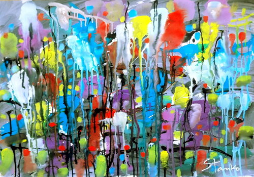 Just rainy-LVII van Stanislav Bojankov, Schilderij te koop op Singulart