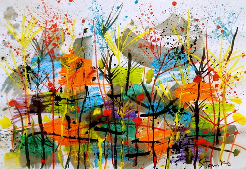 Landscaping on Jazz-XCVIII von Stanislav Bojankov, Malerei kaufen auf Singulart