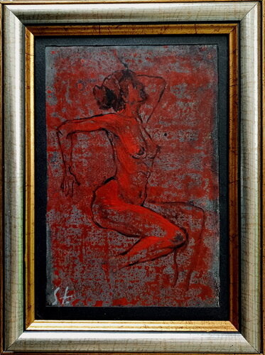 Lady in red von Stanislav Bojankov, Malerei kaufen auf Singulart