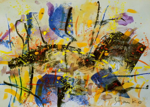 Abstract landscape-XXI von Stanislav Bojankov, Malerei kaufen auf Singulart