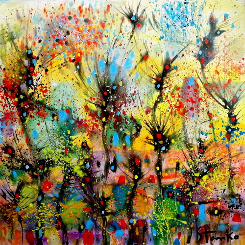 Abstract landscape-XXXII von Stanislav Bojankov, Malerei kaufen auf Singulart