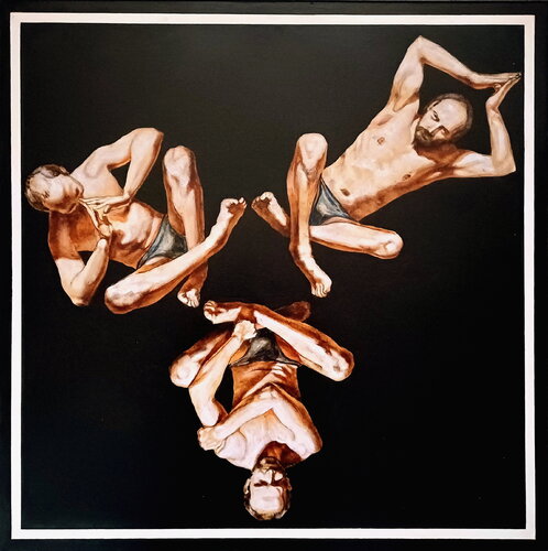 Triple portrait-I (The Pollock-Krasner Foundation Grant,New York,2003) von Stanislav Bojankov, Malerei kaufen auf Singulart