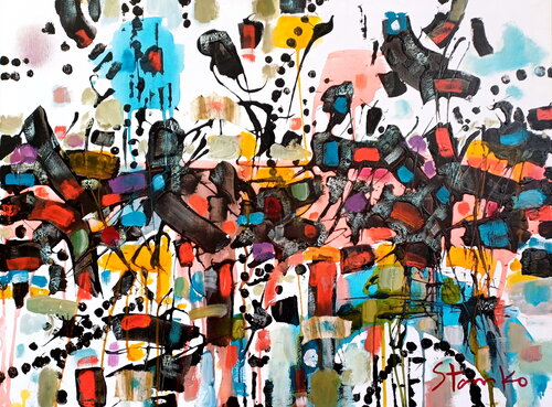 Abstract vision-III di Stanislav Bojankov, Pittura in vendita su Singulart