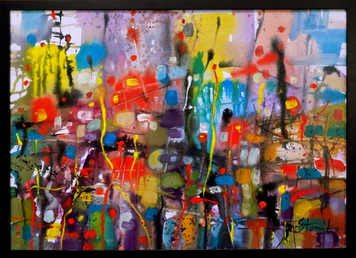 Just rainy-XCXIX by Stanislav Bojankov, Painting for Sale on Singulart