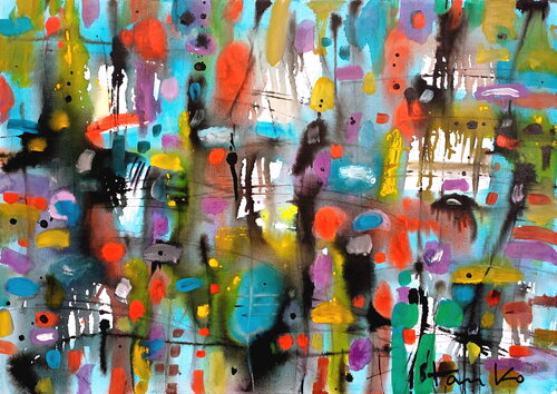 Rainy impression-XVII van Stanislav Bojankov, Schilderij te koop op Singulart