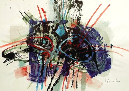 Caprice-VI (Paganini) di Stanislav Bojankov, Pittura in vendita su Singulart