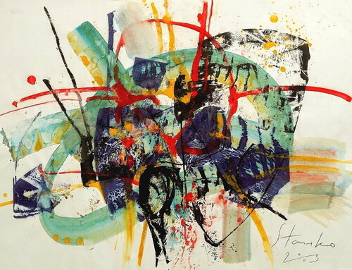 Caprice-XXIV (Paganini) di Stanislav Bojankov, Pittura in vendita su Singulart