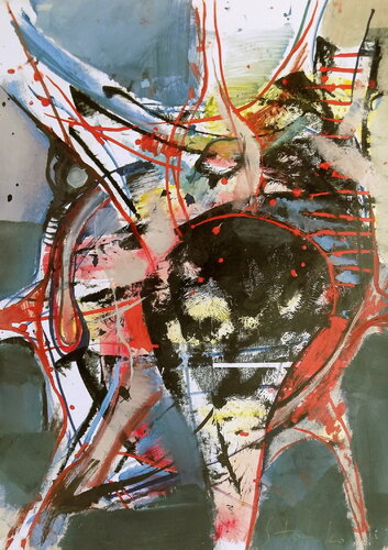 Improvisation-IV van Stanislav Bojankov, Schilderij te koop op Singulart