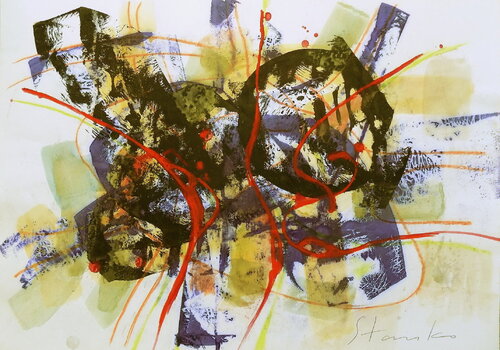 Improvisation-LIV van Stanislav Bojankov, Schilderij te koop op Singulart