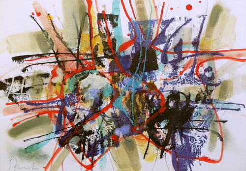 Improvisation-LIX van Stanislav Bojankov, Schilderij te koop op Singulart