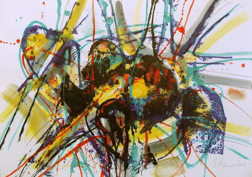 Improvisation-LX van Stanislav Bojankov, Schilderij te koop op Singulart