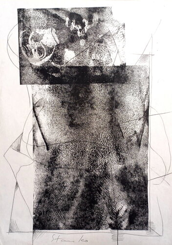 Monument-V (The Pollock-Krasner Foundation Grant,2007,New York) par Stanislav Bojankov, Dessin en vente sur Singulart