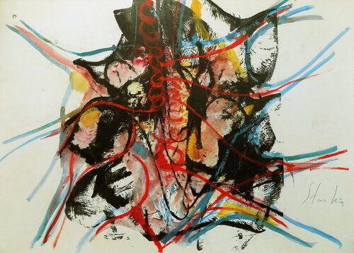 Improvisation-LVI van Stanislav Bojankov, Schilderij te koop op Singulart