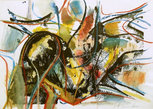 Improvisation-LXXI di Stanislav Bojankov, Pittura in vendita su Singulart
