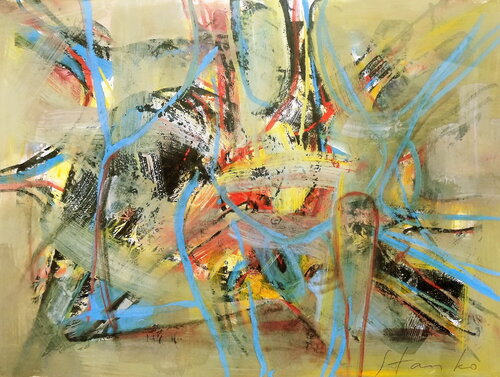 Improvisation-LXXVIII di Stanislav Bojankov, Pittura in vendita su Singulart