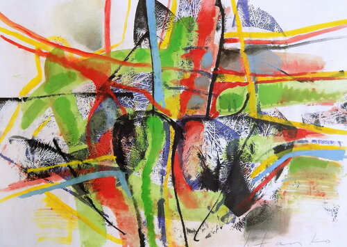 Improvisation-XCV di Stanislav Bojankov, Pittura in vendita su Singulart