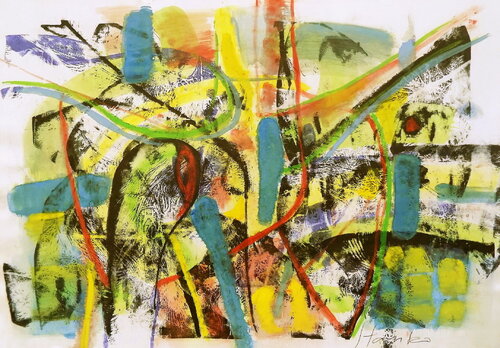 Improvisation-XLI di Stanislav Bojankov, Pittura in vendita su Singulart