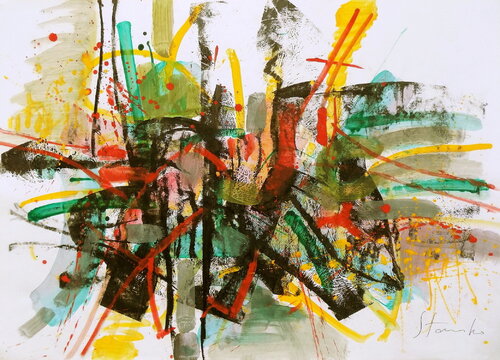 Improvisation-XLII di Stanislav Bojankov, Pittura in vendita su Singulart