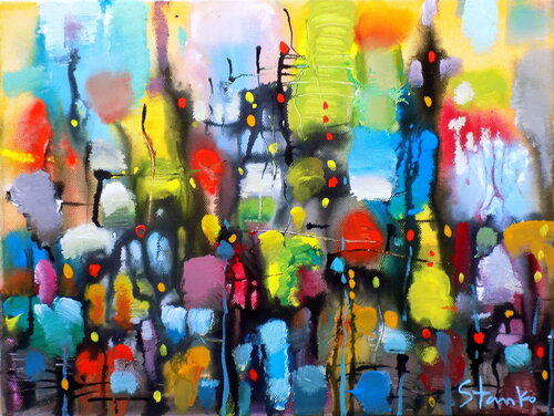Just rainy-XXXIII van Stanislav Bojankov, Schilderij te koop op Singulart