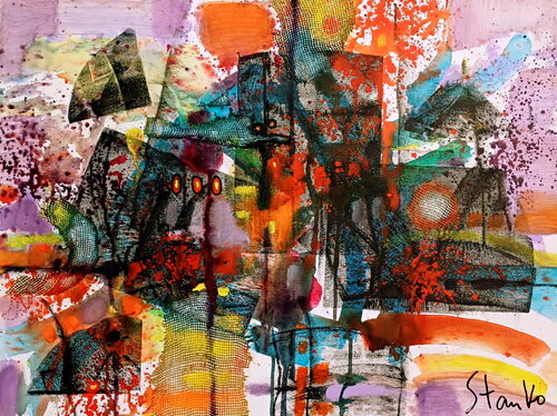 Improvisation-I de Stanislav Bojankov, Pintura a la venta en Singulart