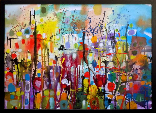 Just rainy-XCVIII van Stanislav Bojankov, Schilderij te koop op Singulart