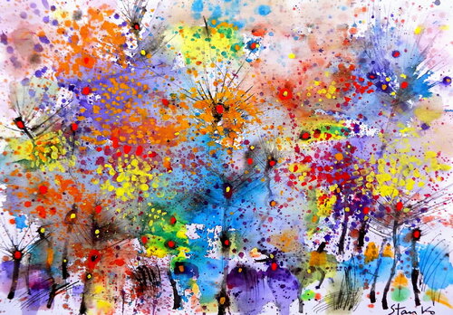 Landscaping-CXCI di Stanislav Bojankov, Pittura in vendita su Singulart