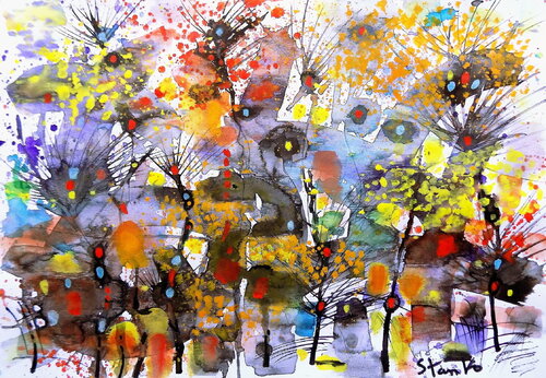 Landscaping-CXCII di Stanislav Bojankov, Pittura in vendita su Singulart