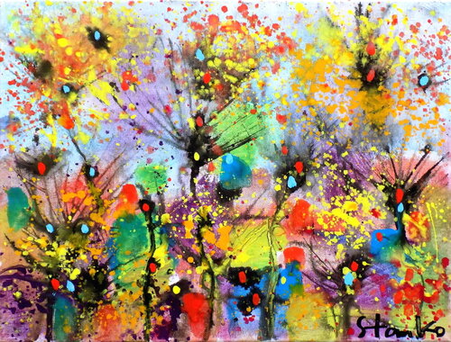 Abstract landscape-XXXV di Stanislav Bojankov, Pittura in vendita su Singulart