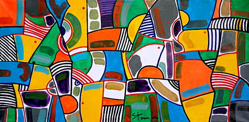 Imagination play-II van Stanislav Bojankov, Schilderij te koop op Singulart