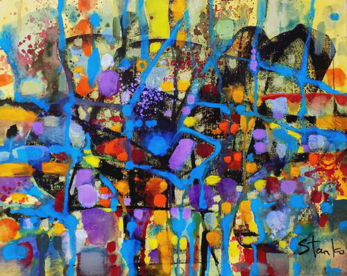 Jazzy mood-LXXVII di Stanislav Bojankov, Pittura in vendita su Singulart