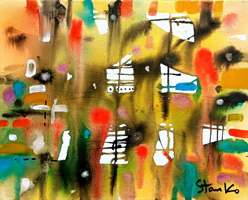 Summer rain-I de Stanislav Bojankov, Pintura a la venta en Singulart