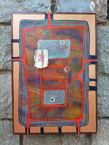 Composition with heart-XIII di Stanislav Bojankov, Pittura in vendita su Singulart