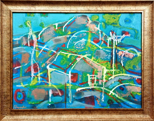 Homage to Cezanne-II von Stanislav Bojankov, Malerei kaufen auf Singulart