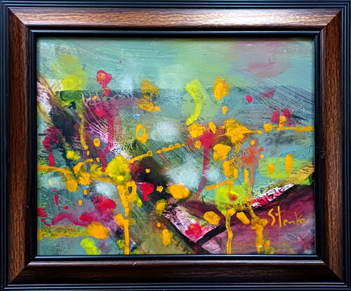 Abstract landscape-II di Stanislav Bojankov, Pittura in vendita su Singulart