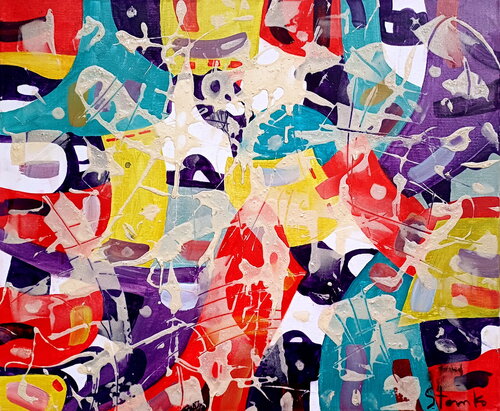 Abstract composition-I di Stanislav Bojankov, Pittura in vendita su Singulart