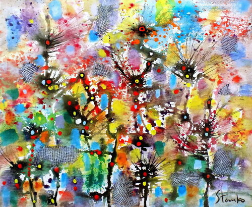 Abstract landscape-XXVII di Stanislav Bojankov, Pittura in vendita su Singulart