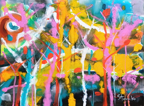 Abstract forest-IV by Stanislav Bojankov, Painting for Sale on Singulart