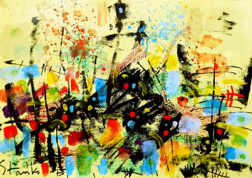 Landscaping on Jazz-LV by Stanislav Bojankov, Painting for Sale on Singulart