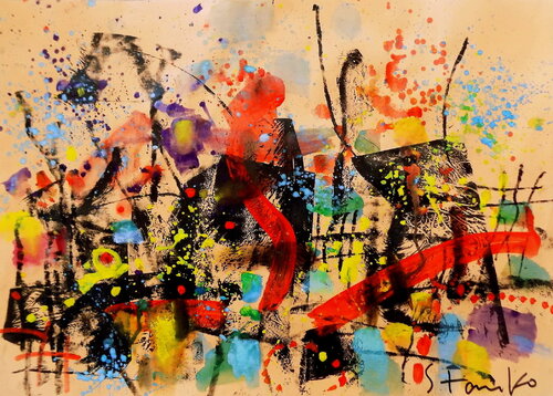 Landscaping on Jazz-L by Stanislav Bojankov, Painting for Sale on Singulart