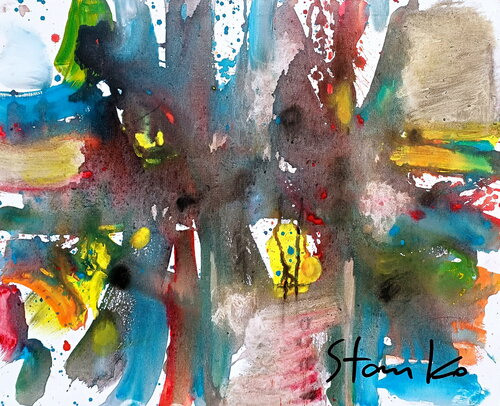 Musical abstraction-I by Stanislav Bojankov, Painting for Sale on Singulart