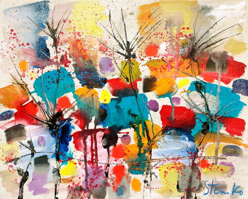 Musical abstraction-VII by Stanislav Bojankov, Painting for Sale on Singulart